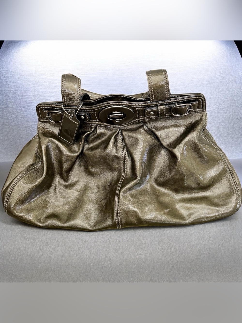 Authentic Coach Ergo Pleated Leather Tote from the Ergo Collection